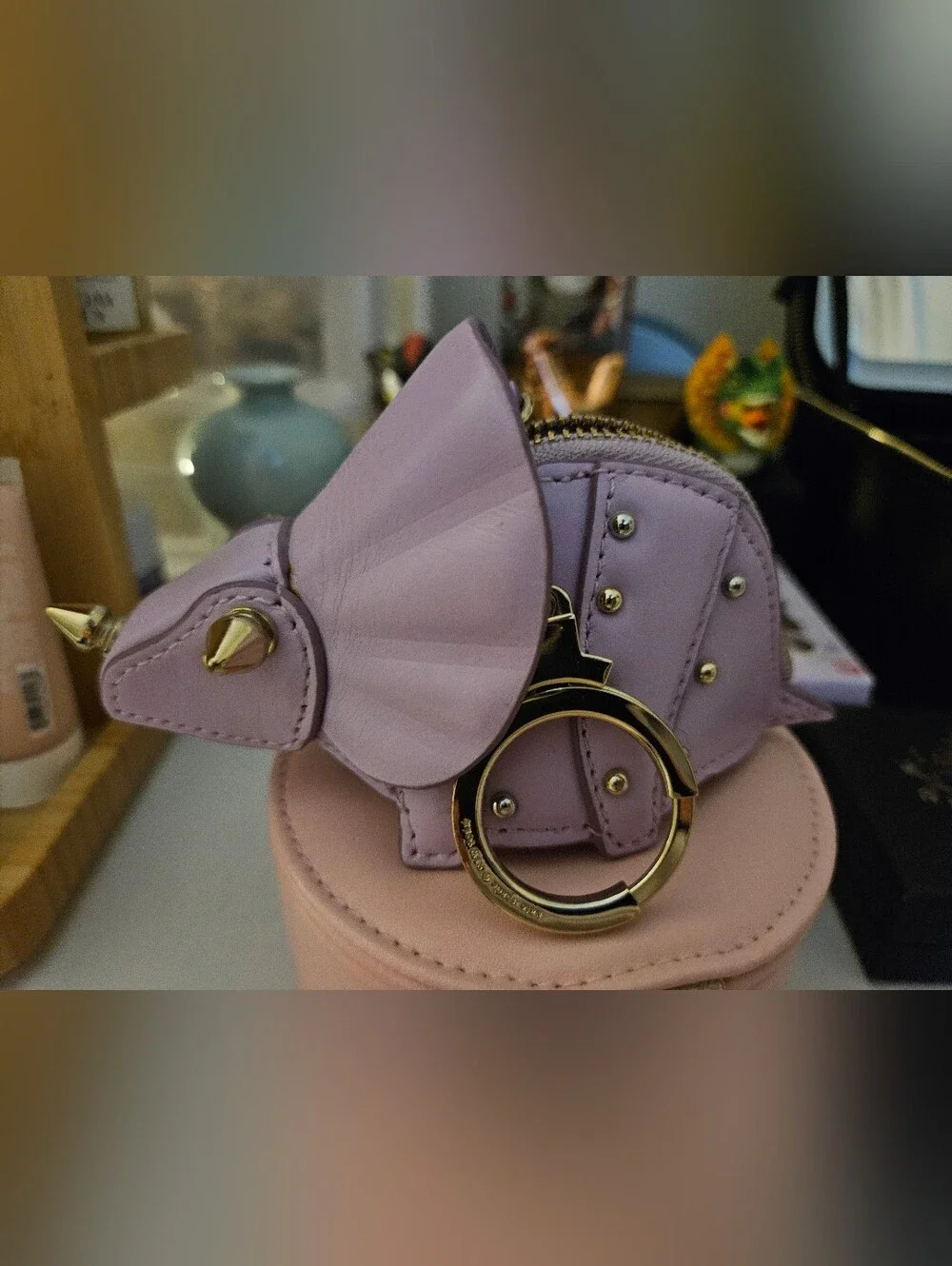 Kate Spade Triceratops Lilac Coin Purse Unused